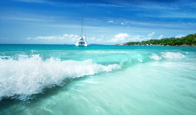 Praslin Seychelles beach